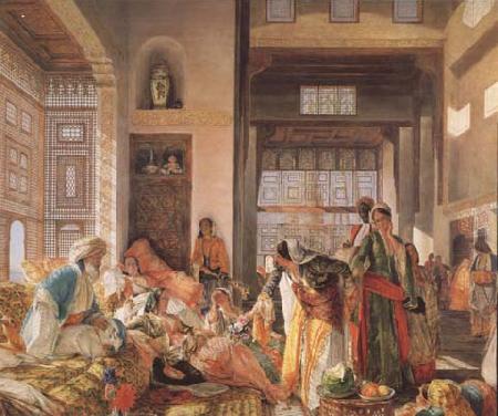 John Frederick Lewis An Intercepted Correspondance,Cairo (mk32) oil painting image